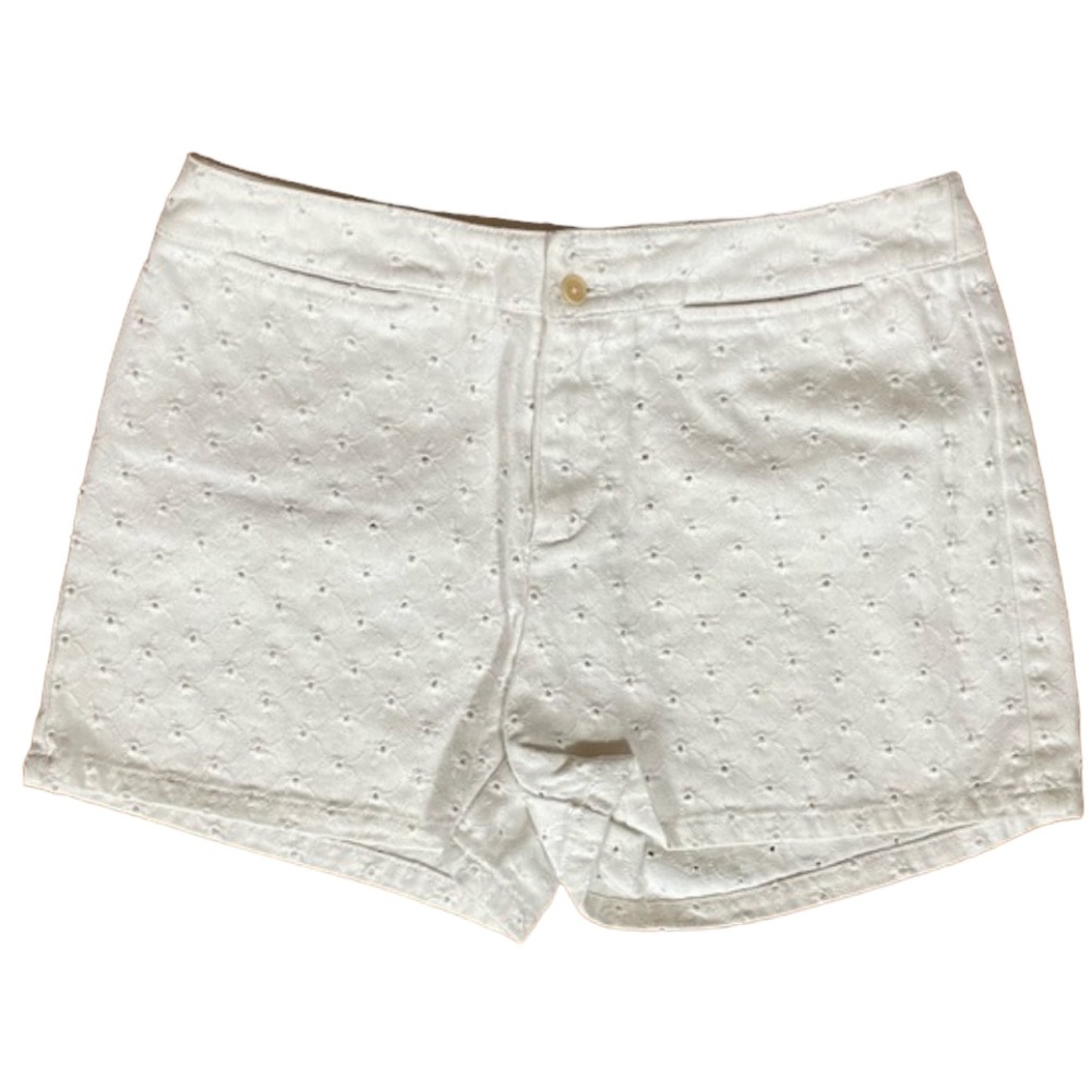 Ralph by Ralph Lauren White Denim Eyelet Shorts (K)